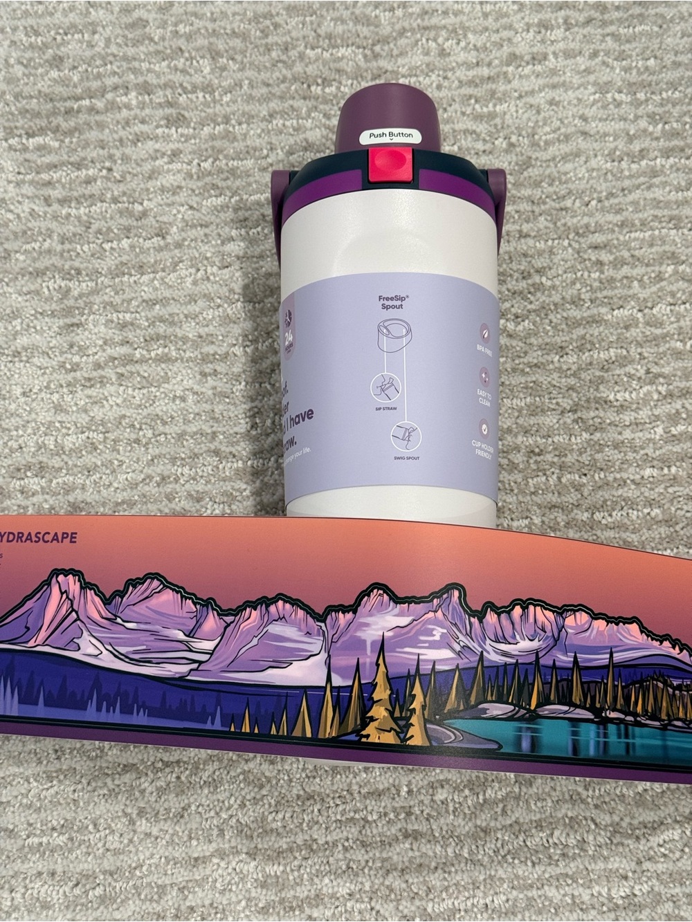 Sawtooth Mtn rage Owala 30oz water bottle